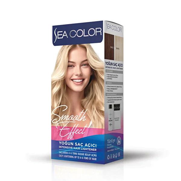 Sea Color Hair Lightener: Achieve Silky Soft, Shiny, Long Lasting Color with Olive Oil Formula - Gentle Hair Bleach & Lightening Kit