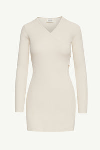 Rachel Ribbed Split Hem Top Clothing Veiled 