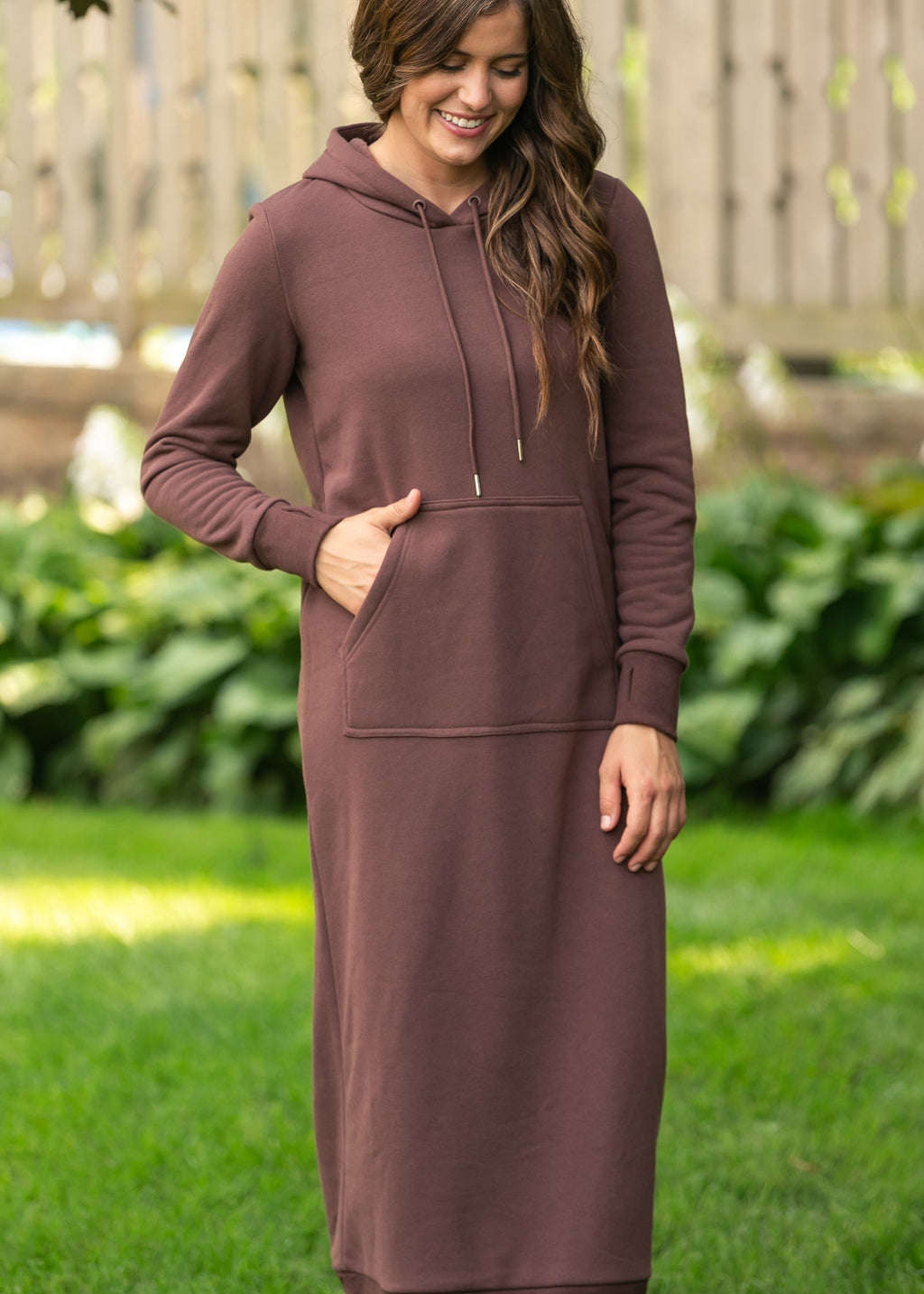 Inherit Co. Rae Hoodie Sweatshirt Dress - FINAL SALE — lifestyle context