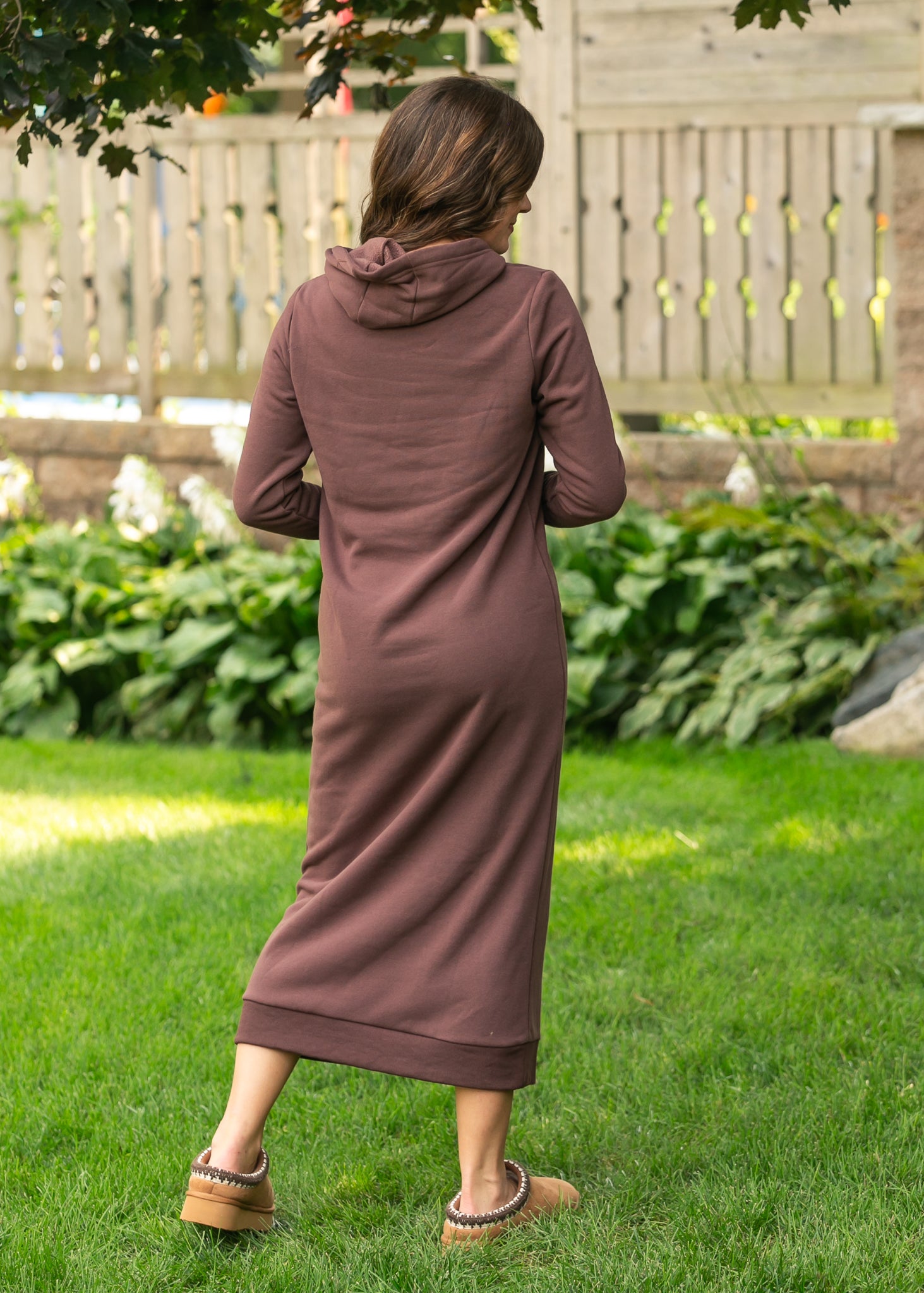 Inherit Co. Rae Hoodie Sweatshirt Dress - FINAL SALE — detail close-up