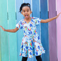 Princess Awesome & Boy Wonder Rainbow Breathing Dragons Super Twirler Dress with Pockets — main product shot