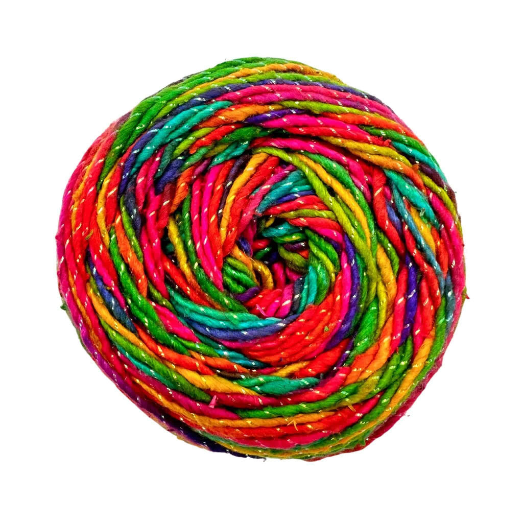 Darn Good Yarn Darn Good Yarn Rainbow Meadows Cowl Crochet Kit — detail shot 6