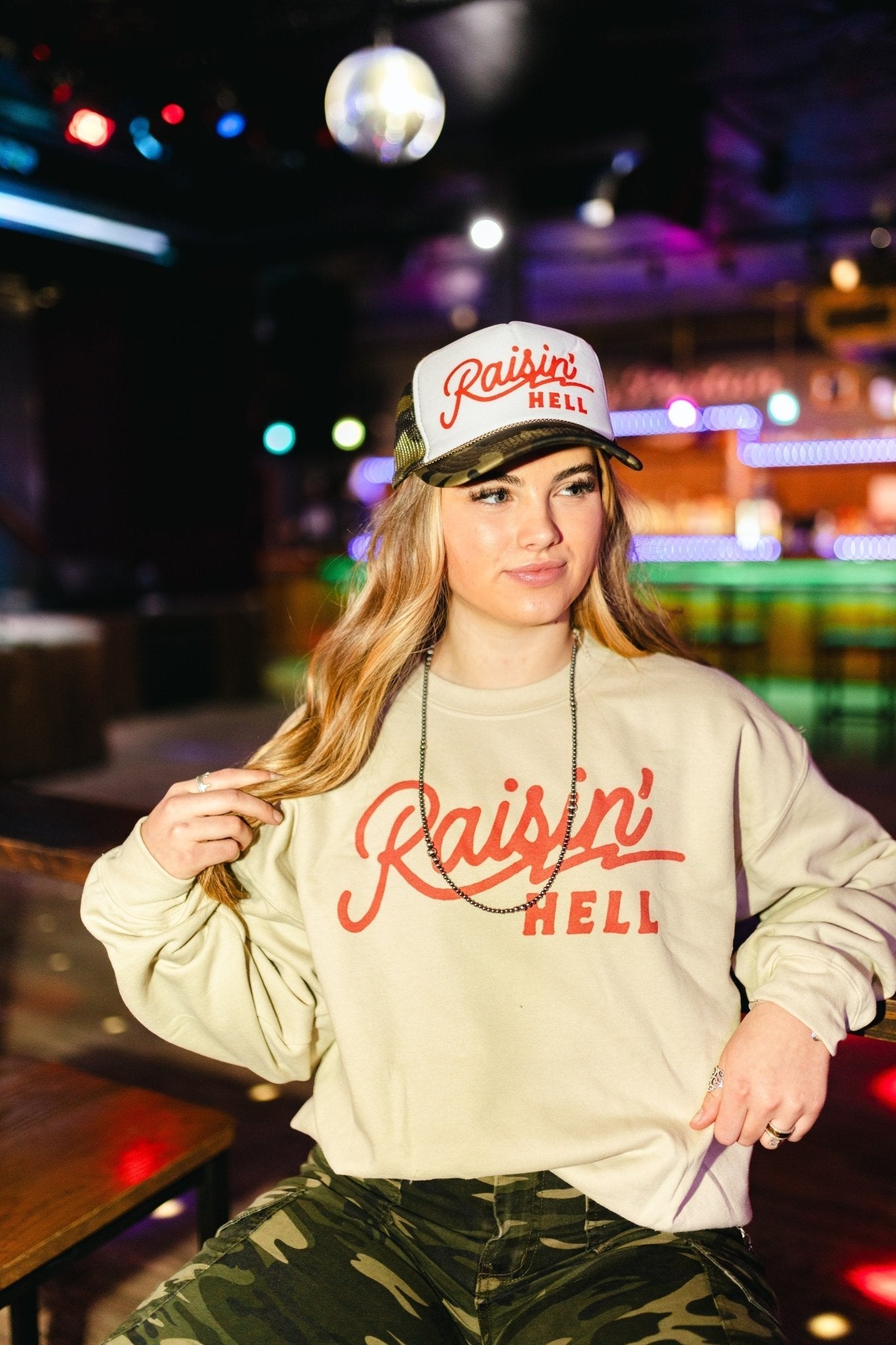 Wild Junkie Raisin' Hell Graphic Sweatshirt — main product shot