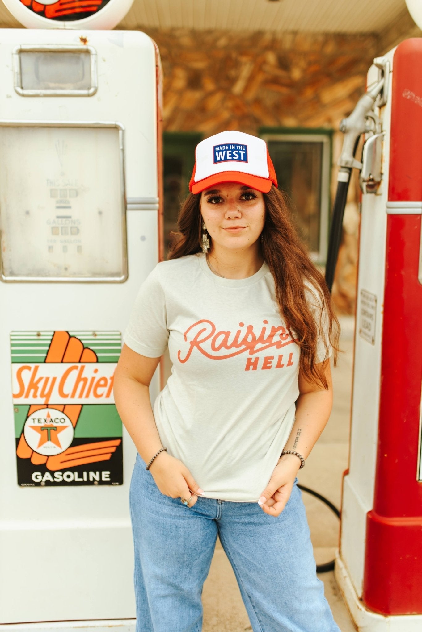Wild Junkie Raisin' Hell Graphic Tee — construction detail