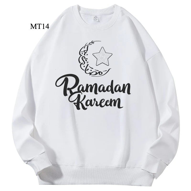 Mariam's Collection Ramadan Keffiyeh Customizable Sweatshirt for Adults – High-Quality, No-Hood… — flat-lay composition