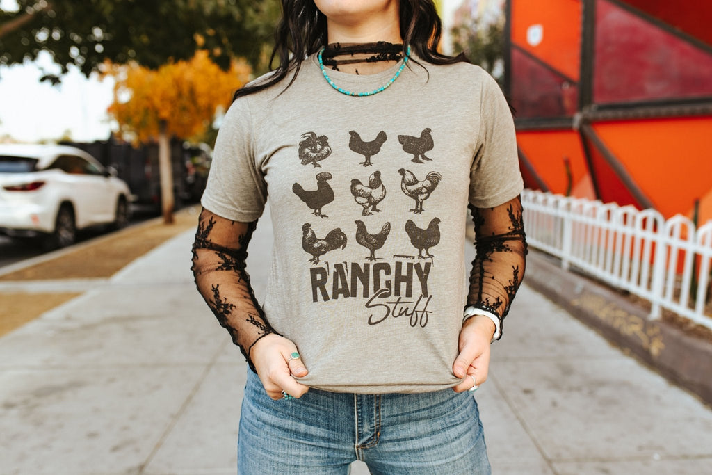 Wild Junkie Ranchy Stuff Graphic Tee — lifestyle context