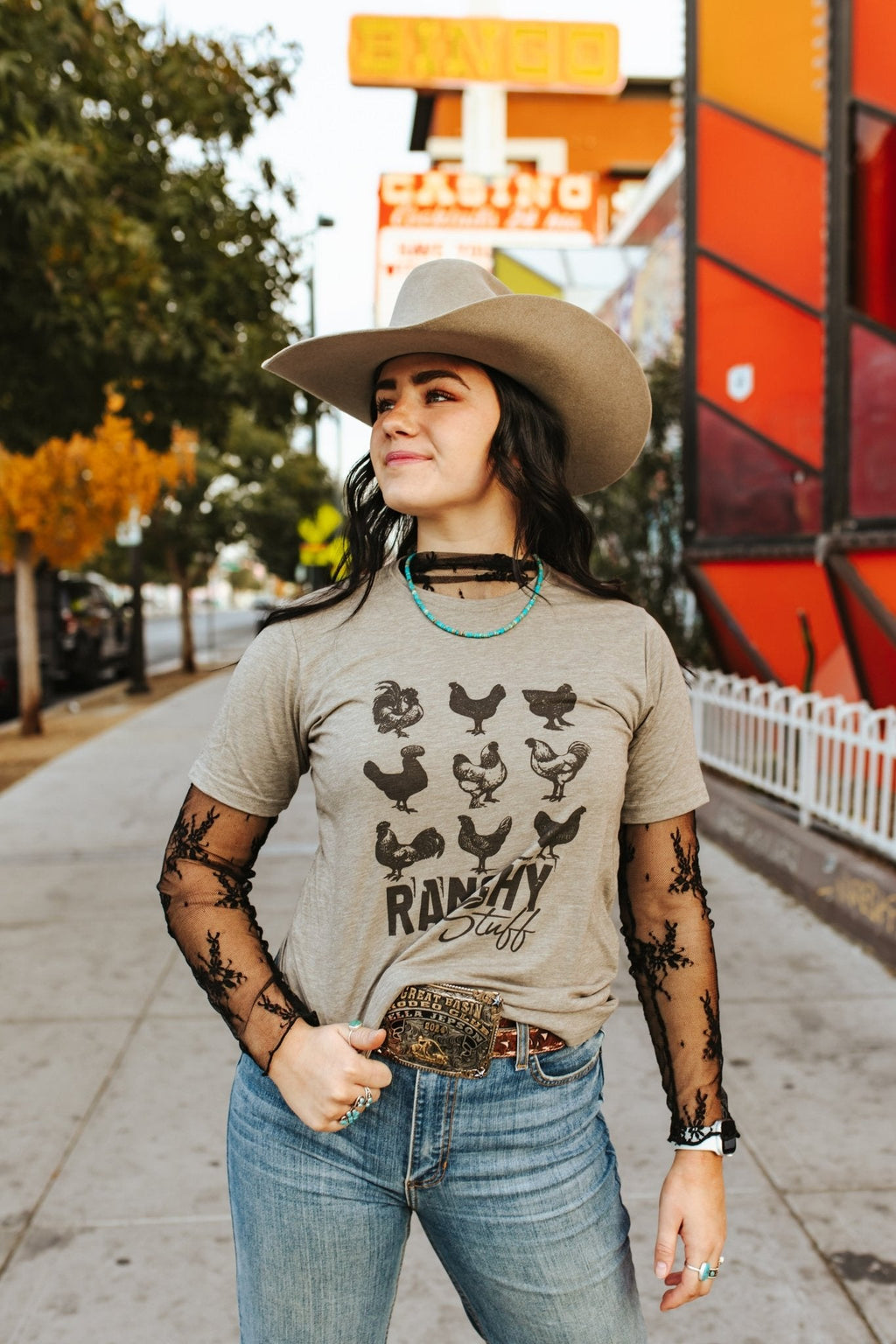 Wild Junkie Ranchy Stuff Graphic Tee — back view