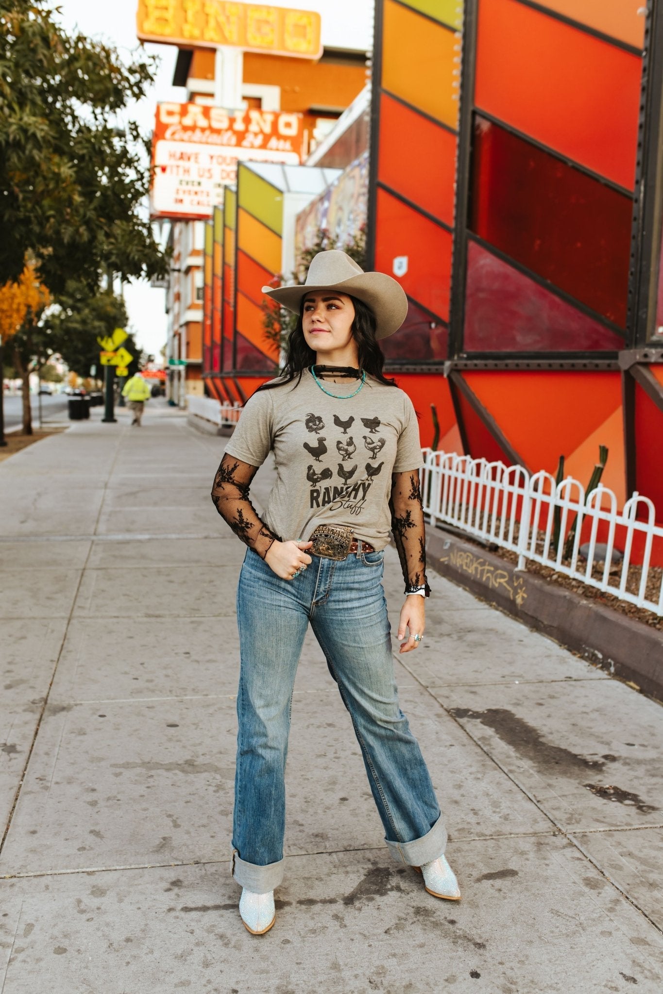 Wild Junkie Ranchy Stuff Graphic Tee — side view