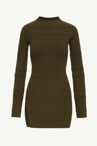 Rania Ribbed Knit Split Hem Top - Sage Clothing Veiled 
