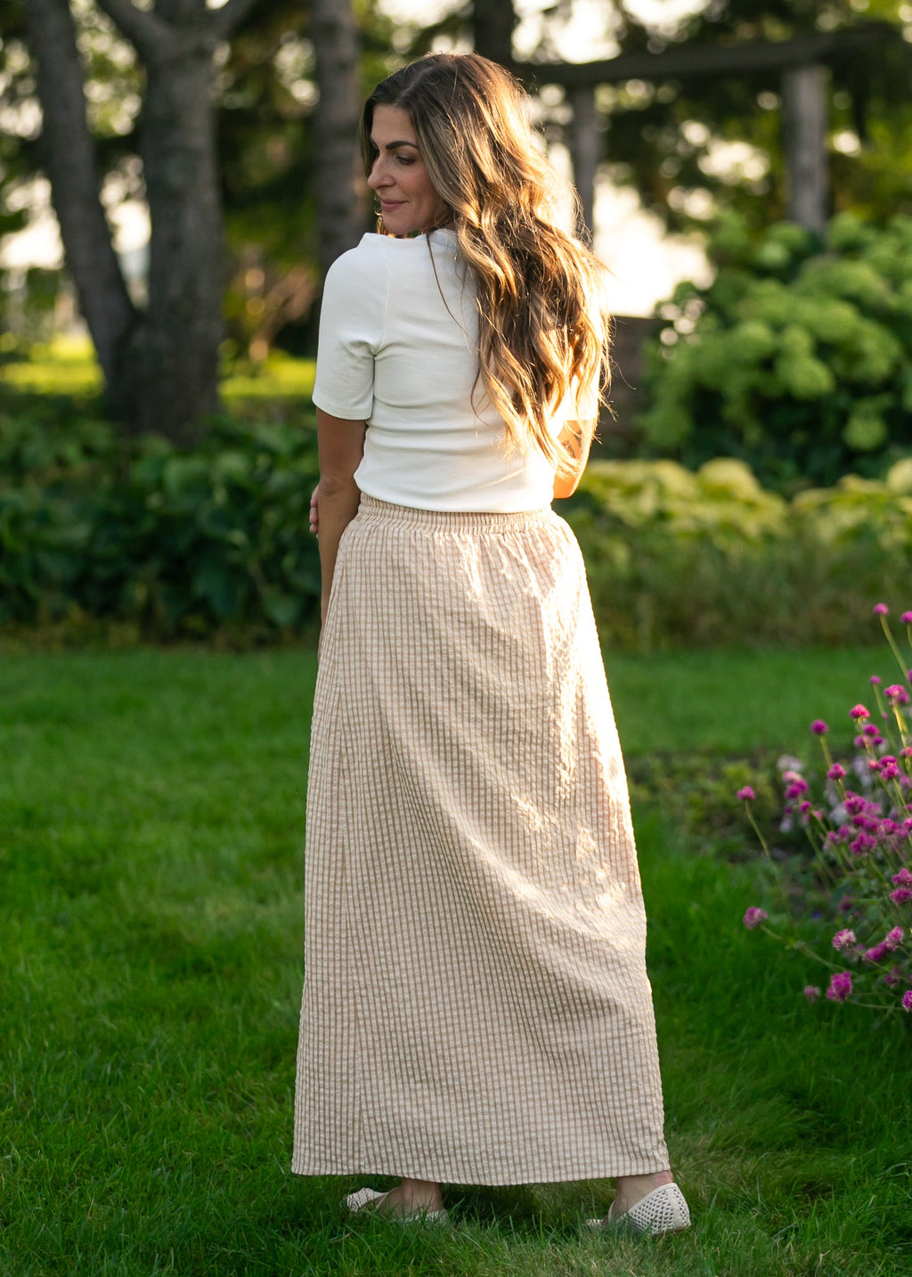 Inherit Co. Rayne Modern Gingham Maxi Skirt — packaging