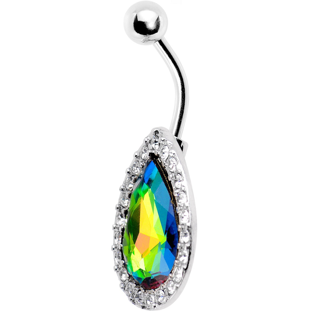 BodyCandy Clear Aurora Gem Glamour Girl Belly Ring — lifestyle context