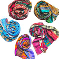 Darn Good Yarn The Original Medley Scarf. ♻️ Made from Sari Magic — main product shot