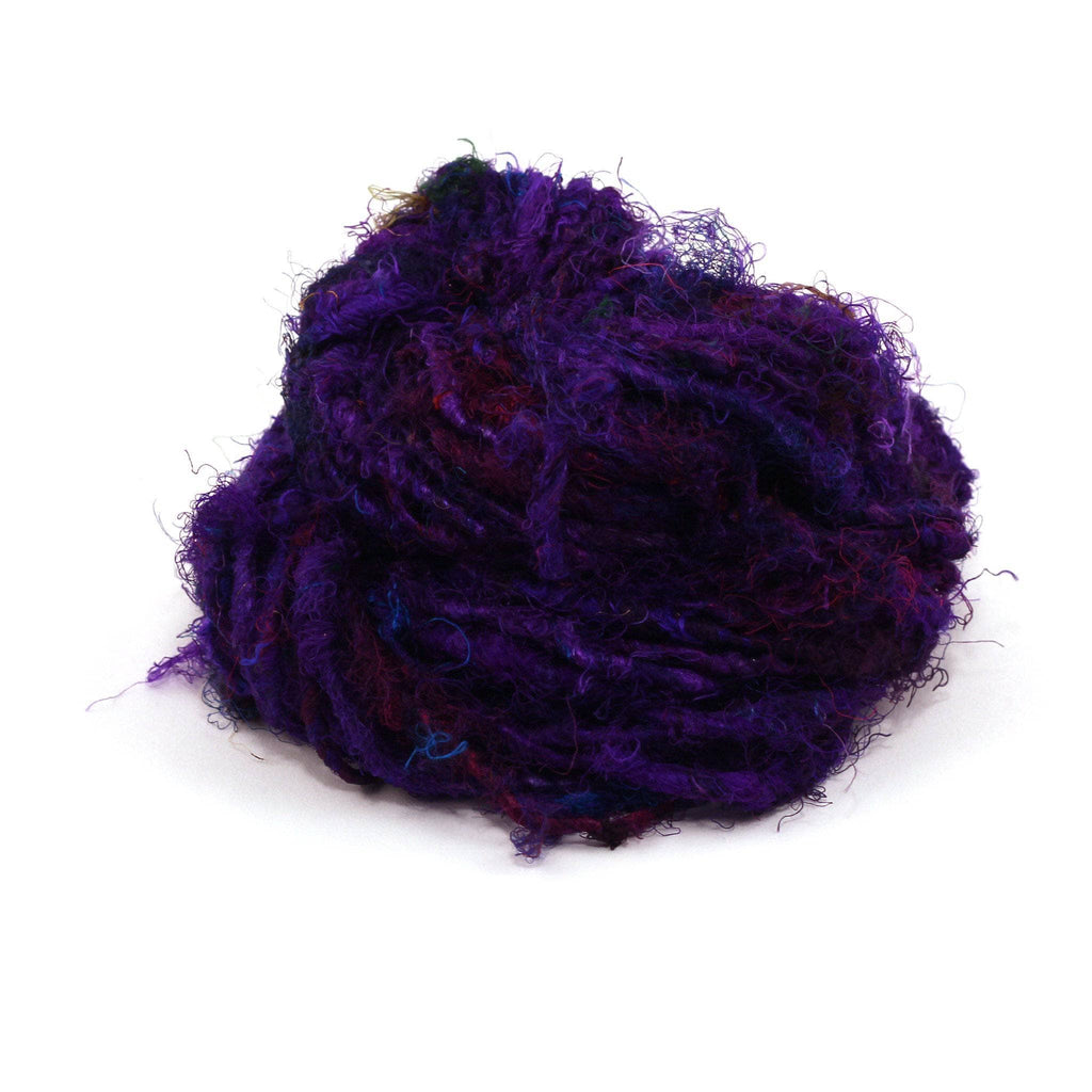 Darn Good Yarn Darn Good Yarn Recycled Silk Yarn "Lux Adventure" — detail shot 9