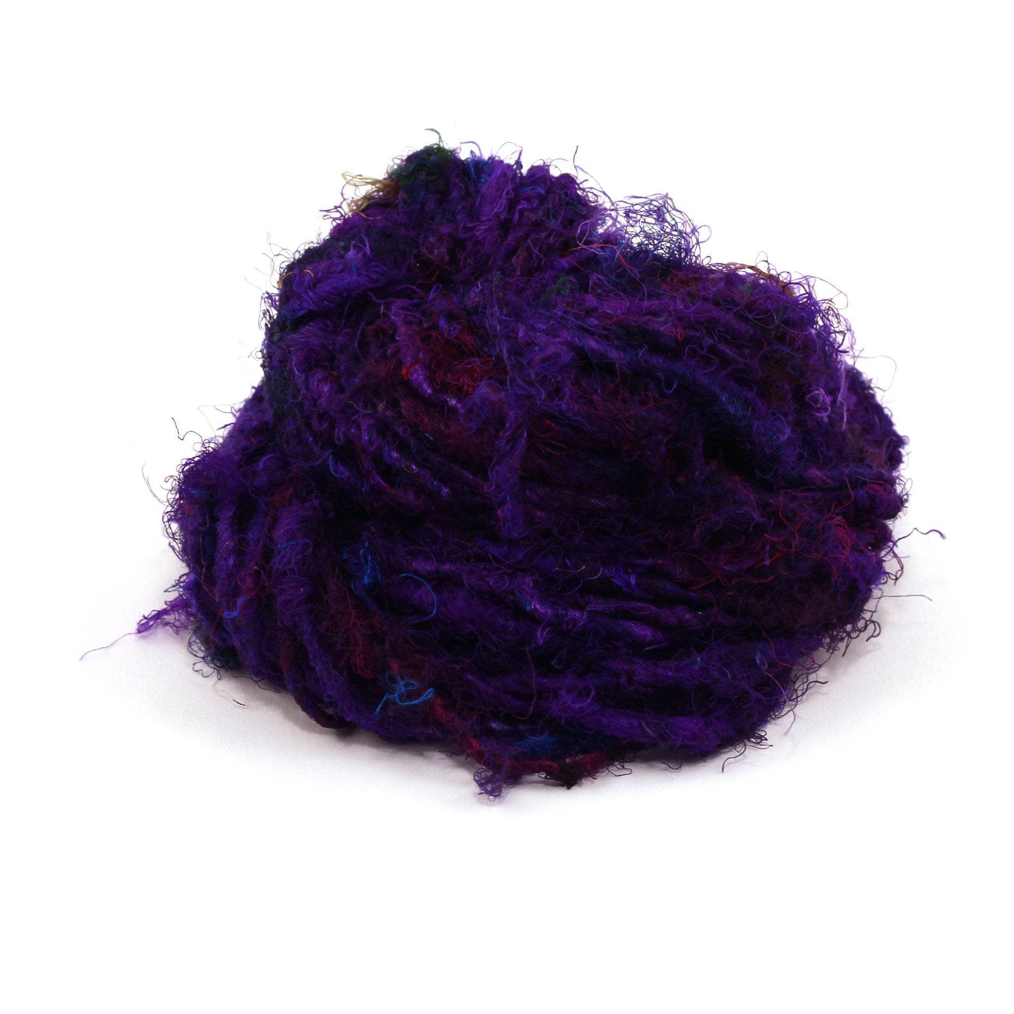 Darn Good Yarn Darn Good Yarn Recycled Silk Yarn "Lux Adventure" — detail shot 9