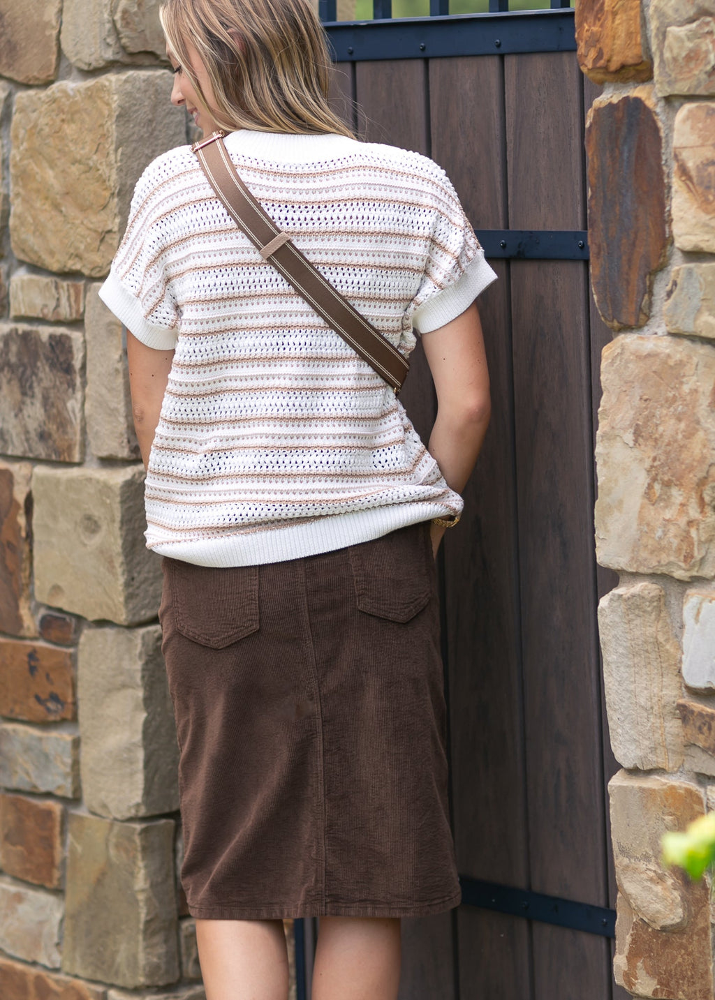 Inherit Co. Remi Corduroy Midi Skirt - FINAL SALE — alternative angle