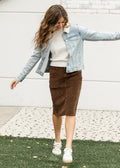 Inherit Co. Remi Corduroy Midi Skirt - FINAL SALE — main product shot
