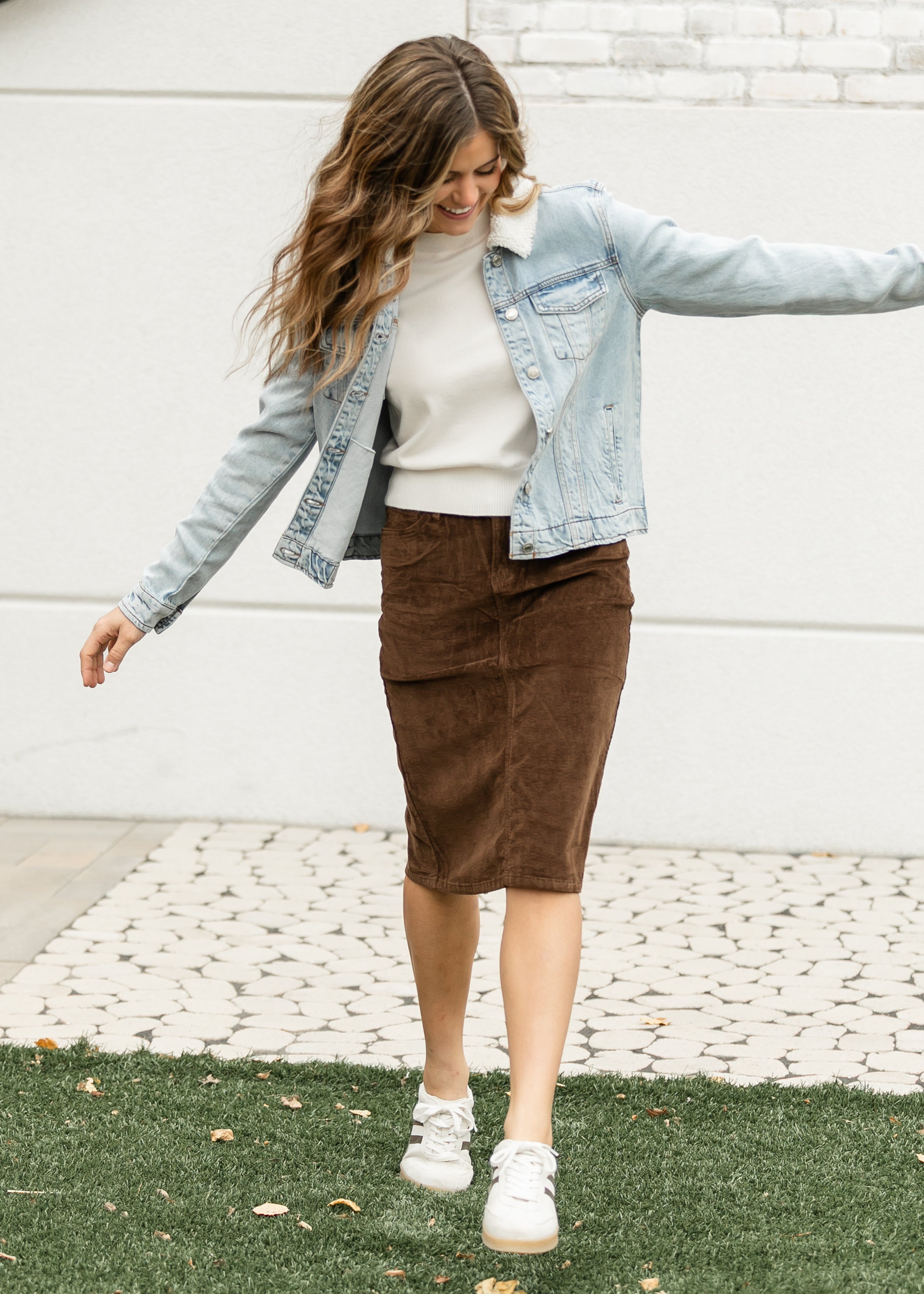 Inherit Co. Remi Corduroy Midi Skirt - FINAL SALE — main product shot