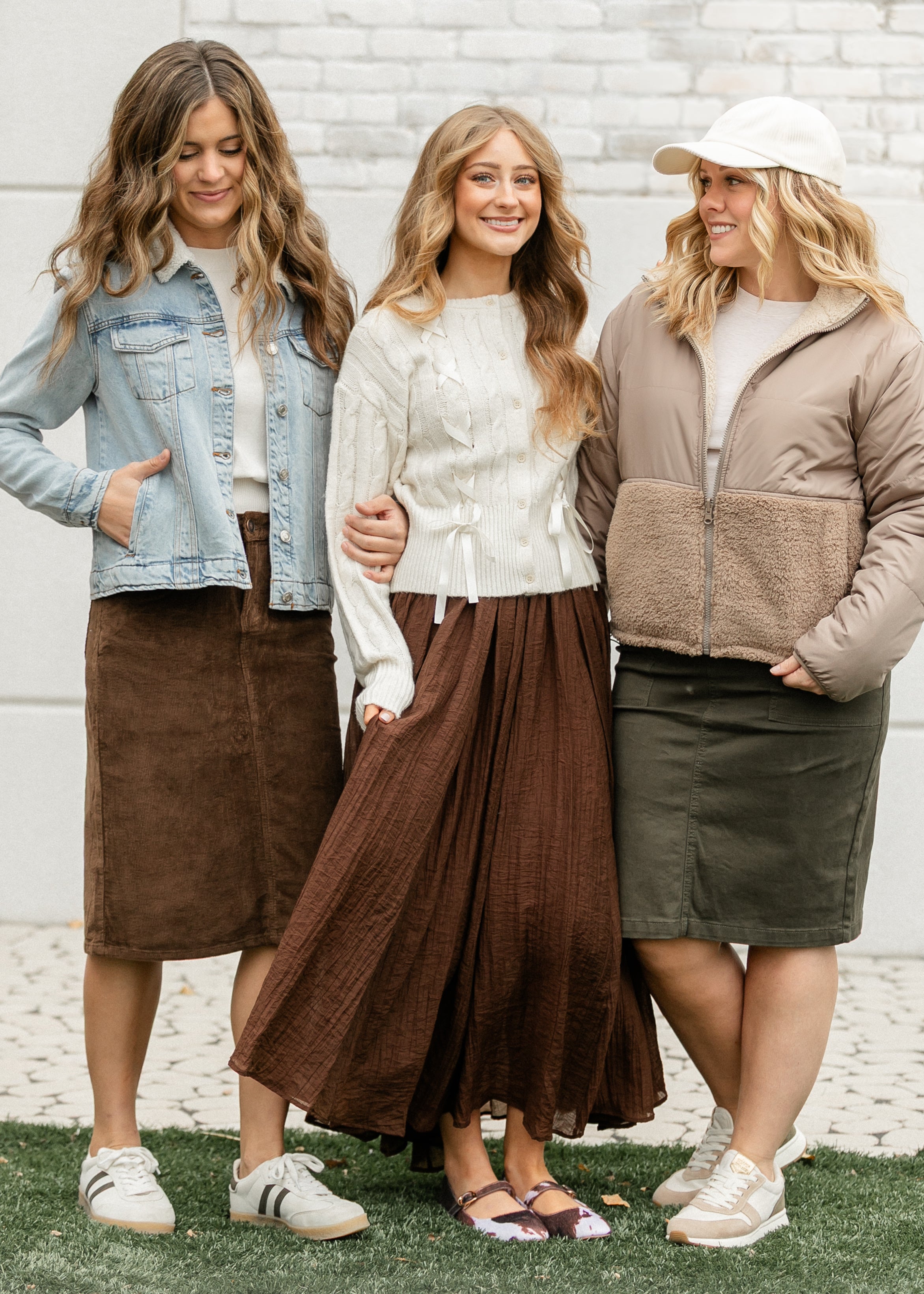 Inherit Co. Remi Corduroy Midi Skirt - FINAL SALE — comparison shot