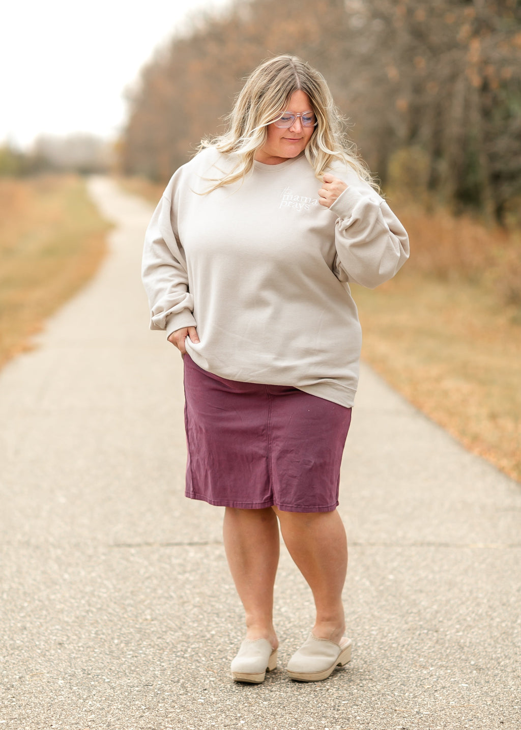 Inherit Co. Remi Orchid Denim Midi Skirt - FINAL SALE — size reference