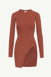 Remy Ribbed Knit Side Slit Top Clothing Veiled 