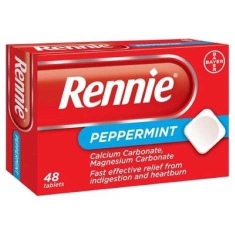 Rennie Peppermint 48 Tablets