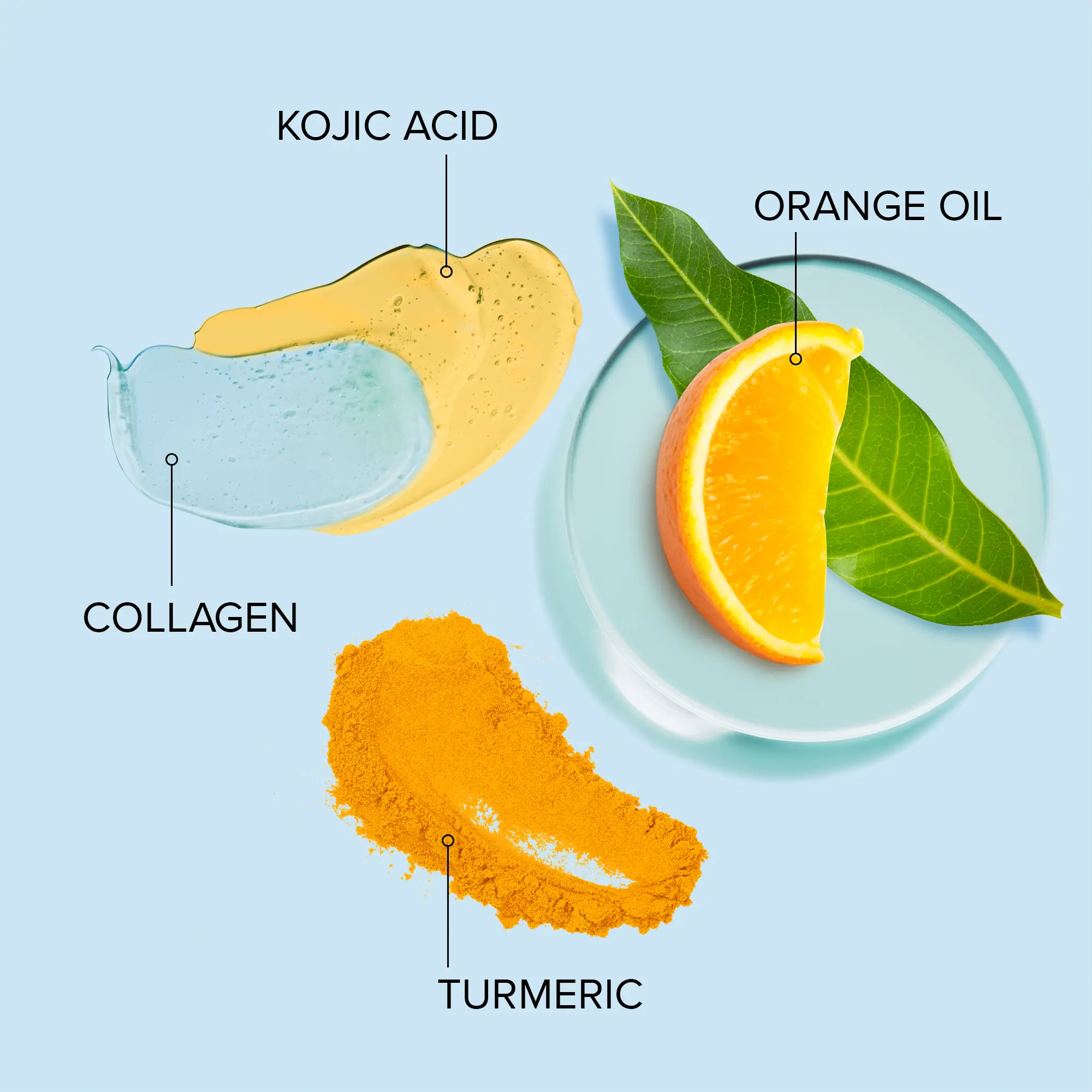 Maree Turmeric Kojic Soap & Scrub — Maree branding close-up