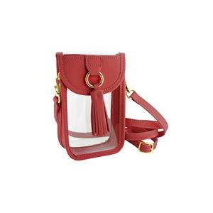 KADOU BOUTIQUE Clear Cell Phone Crossbody Bag — back view