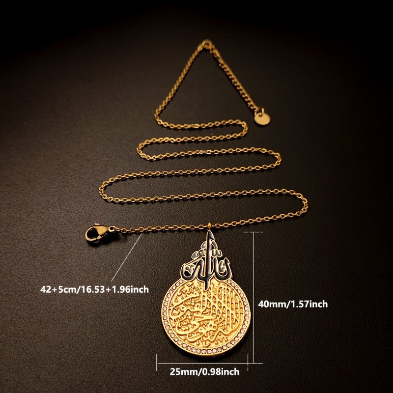 Mariam's Collection Retro Round Zircon Ultra-Shiny Stainless Steel Die-cast Oil Drop Contrast… — detail shot 6