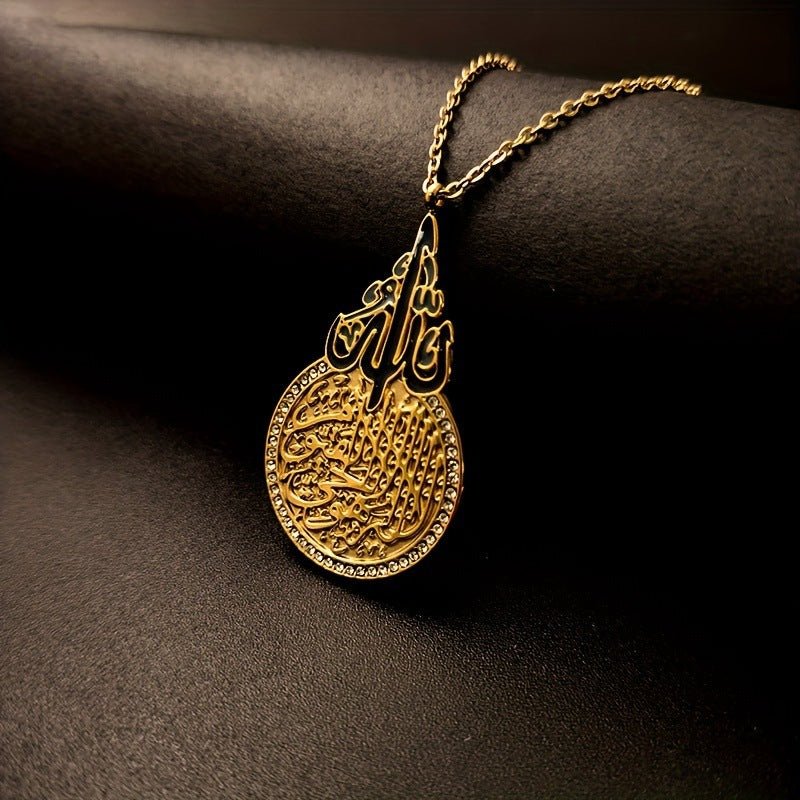 Mariam's Collection Retro Round Zircon Ultra-Shiny Stainless Steel Die-cast Oil Drop Contrast… — main product shot