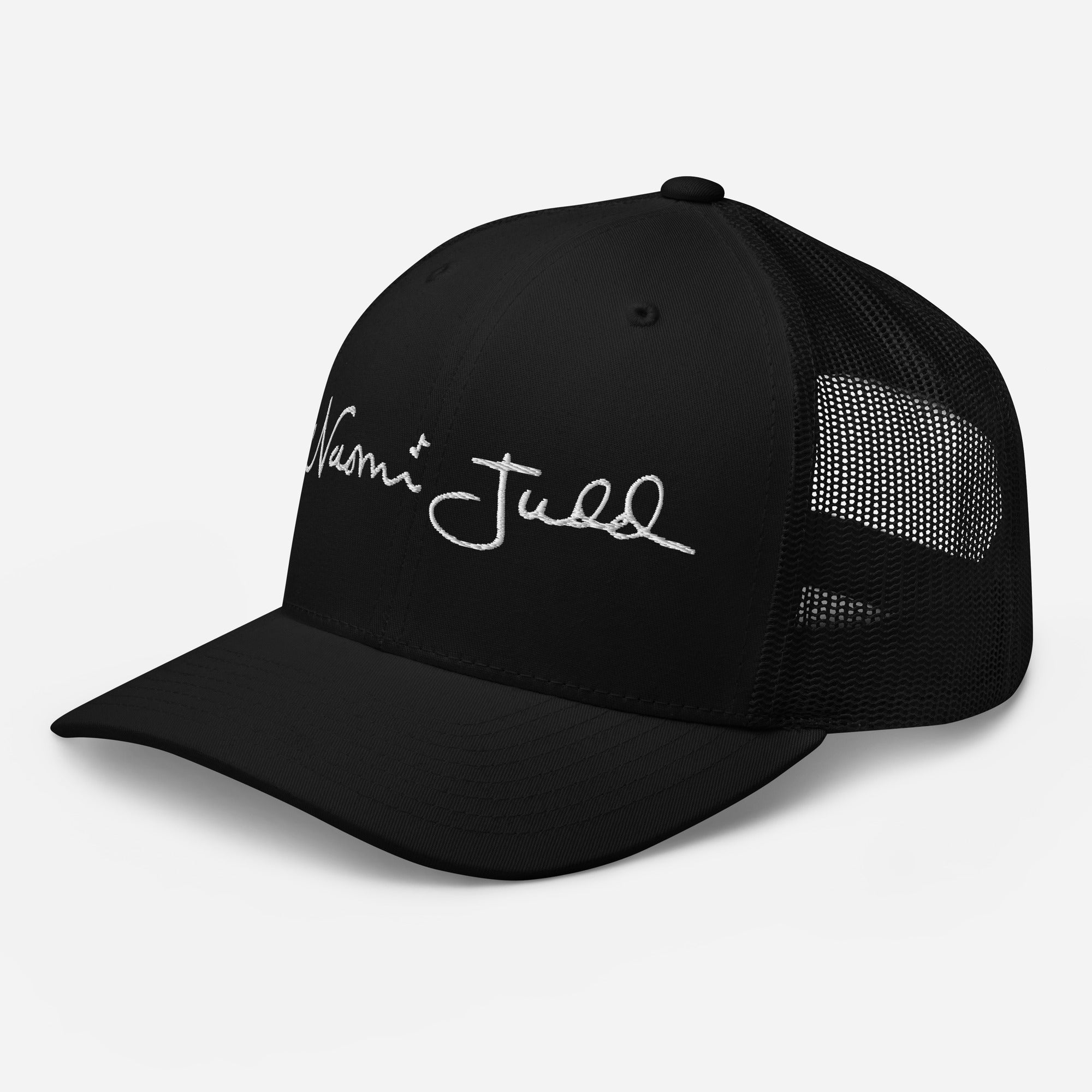 Naomi Judd Legacy Signature Trucker Cap — detail close-up