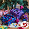 Darn Good Yarn Darn Good Yarn Reusable Sari Silk Gift Wrap - 5-pack — main product shot