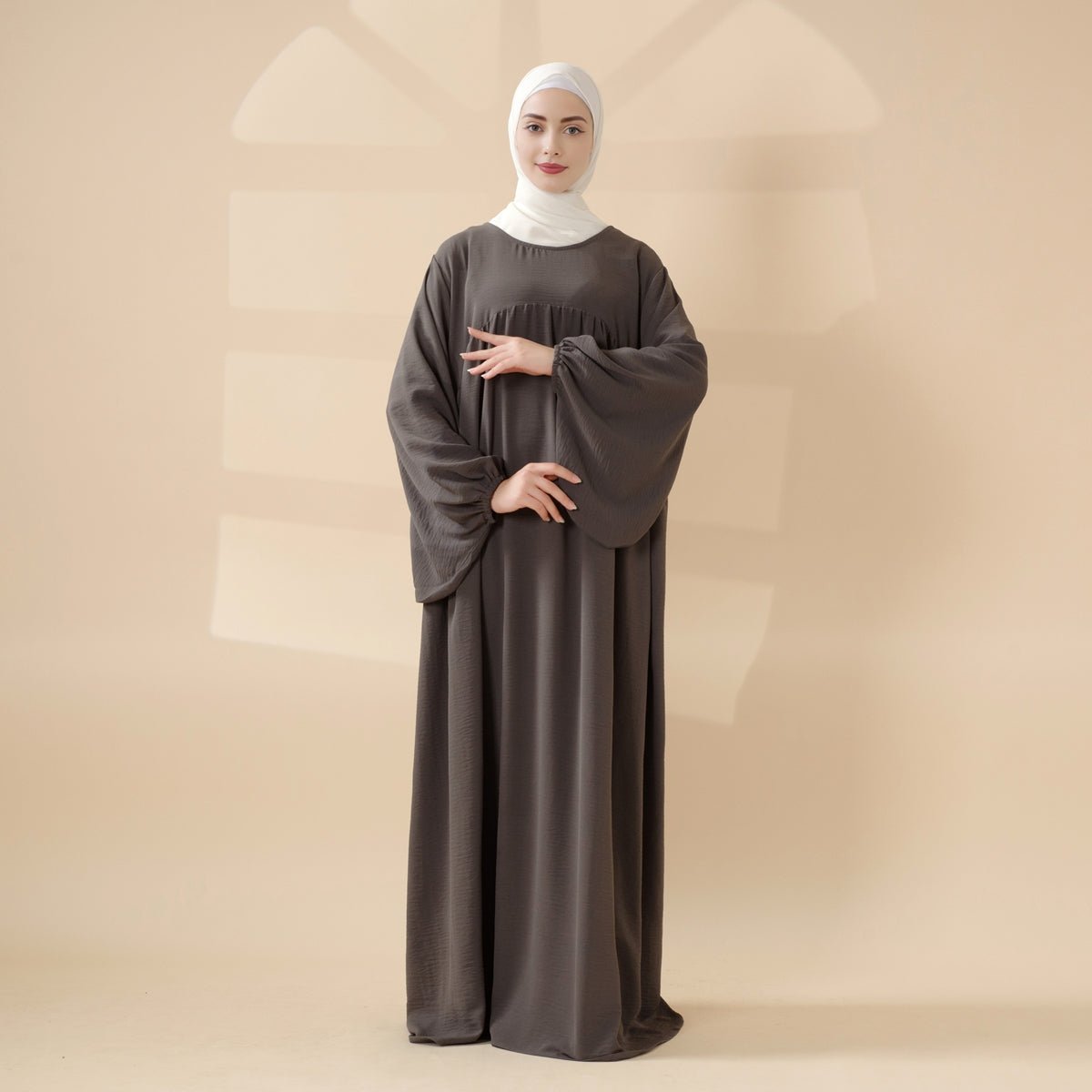 Mariam's Collection Reversible Abaya Made With Crepe Fabric (MA035) — size reference