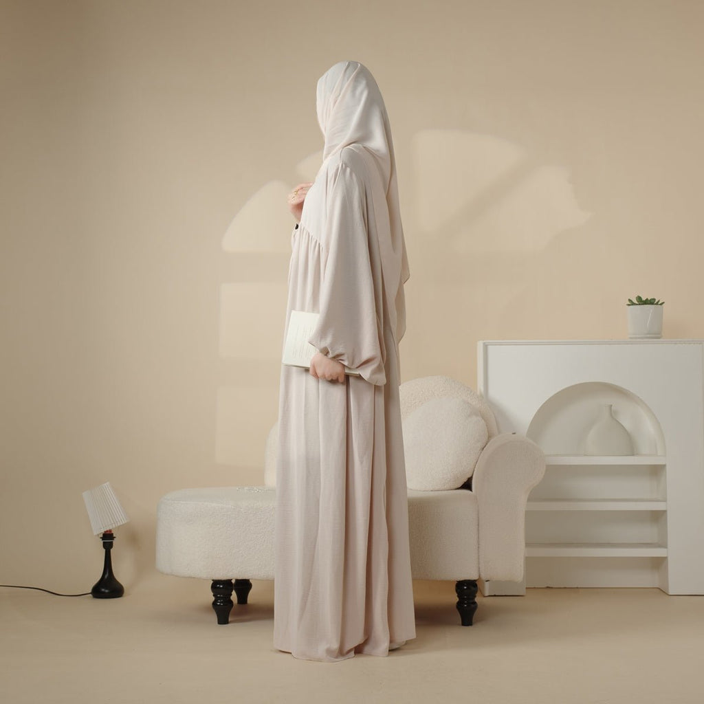 Mariam's Collection Reversible Abaya Made With Crepe Fabric (MA035) — comparison shot