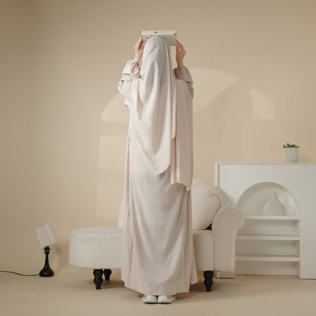 Mariam's Collection Reversible Abaya Made With Crepe Fabric (MA035) — fabric or material detail