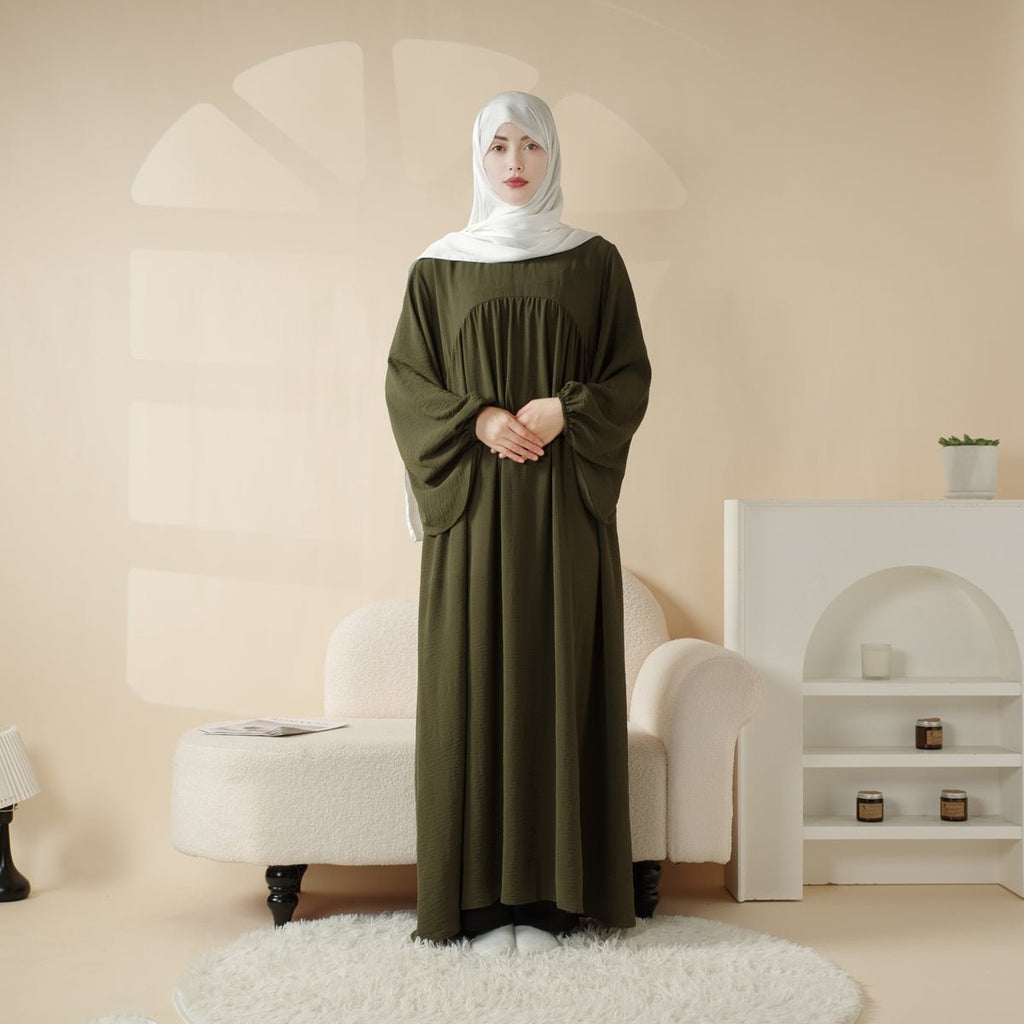 Mariam's Collection Reversible Abaya Made With Crepe Fabric (MA035) — detail shot 7