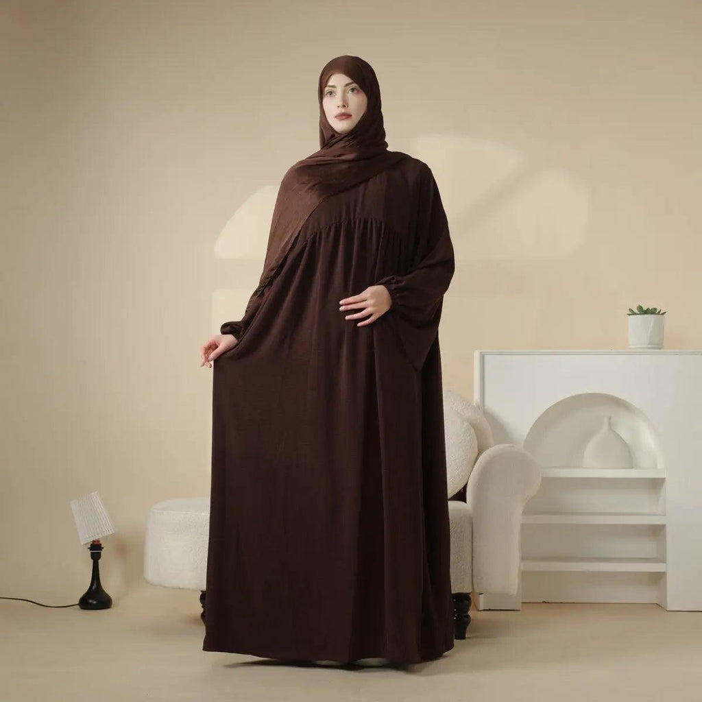 Mariam's Collection Reversible Abaya Made With Crepe Fabric (MA035) — alternative angle