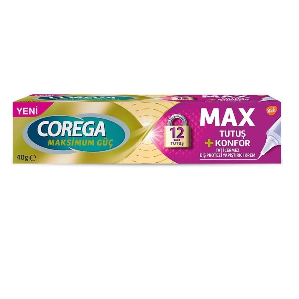 Corega MAX Denture Adhesive Cream - Comfort | 40g