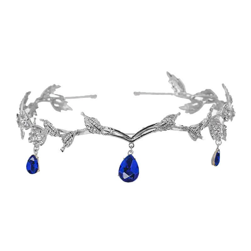 Mariam's Collection Rhinestone-Encrusted Hair Clip with Forehead Pendant Accent (MAC329) — color detail