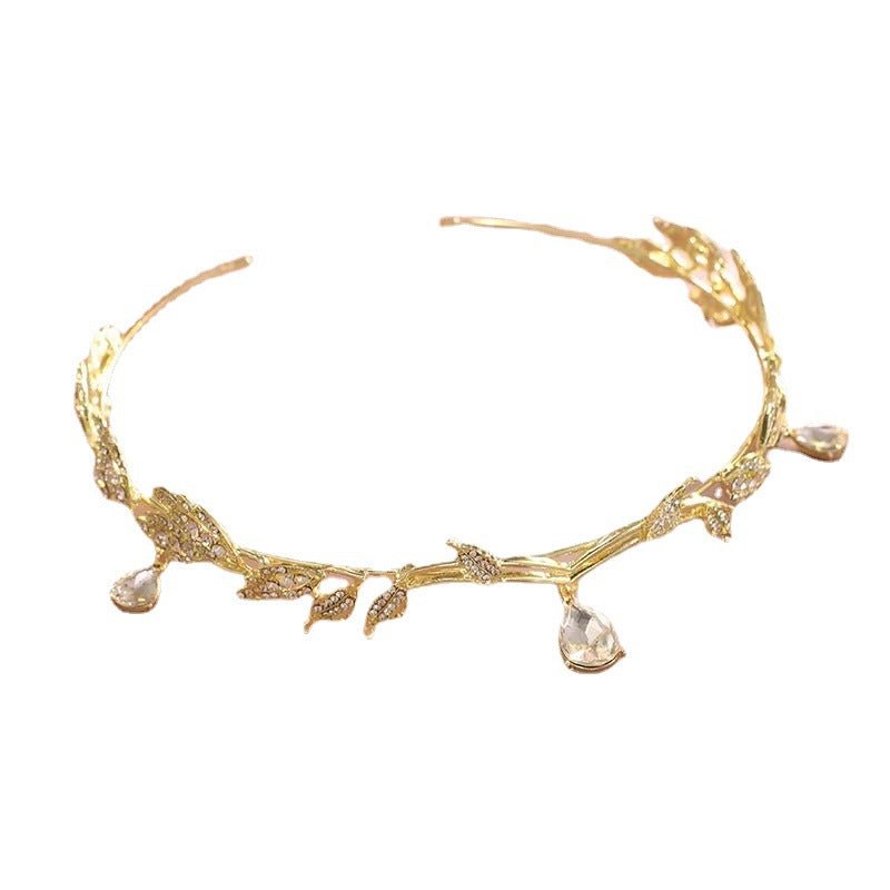 Mariam's Collection Rhinestone-Encrusted Hair Clip with Forehead Pendant Accent (MAC329) — detail shot 6