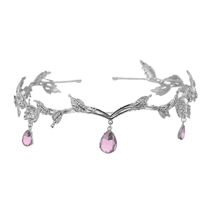 Mariam's Collection Rhinestone-Encrusted Hair Clip with Forehead Pendant Accent (MAC329) — alternative angle