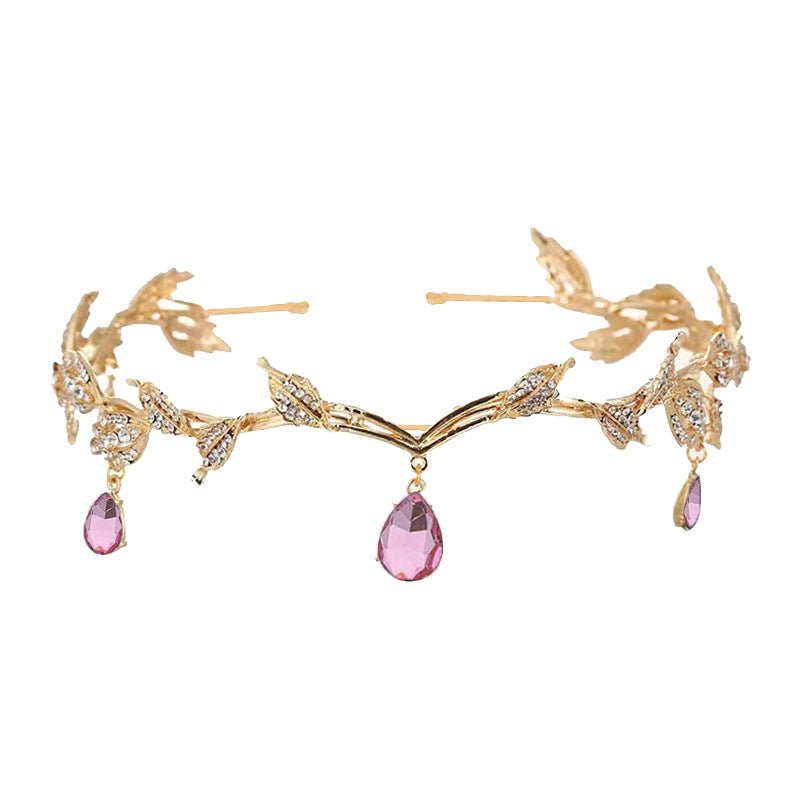 Mariam's Collection Rhinestone-Encrusted Hair Clip with Forehead Pendant Accent (MAC329) — feature highlight