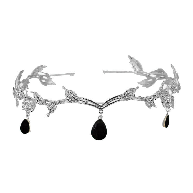 Mariam's Collection Rhinestone-Encrusted Hair Clip with Forehead Pendant Accent (MAC329) — size reference