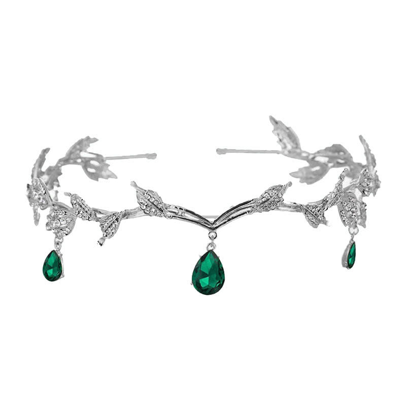 Mariam's Collection Rhinestone-Encrusted Hair Clip with Forehead Pendant Accent (MAC329) — lifestyle context