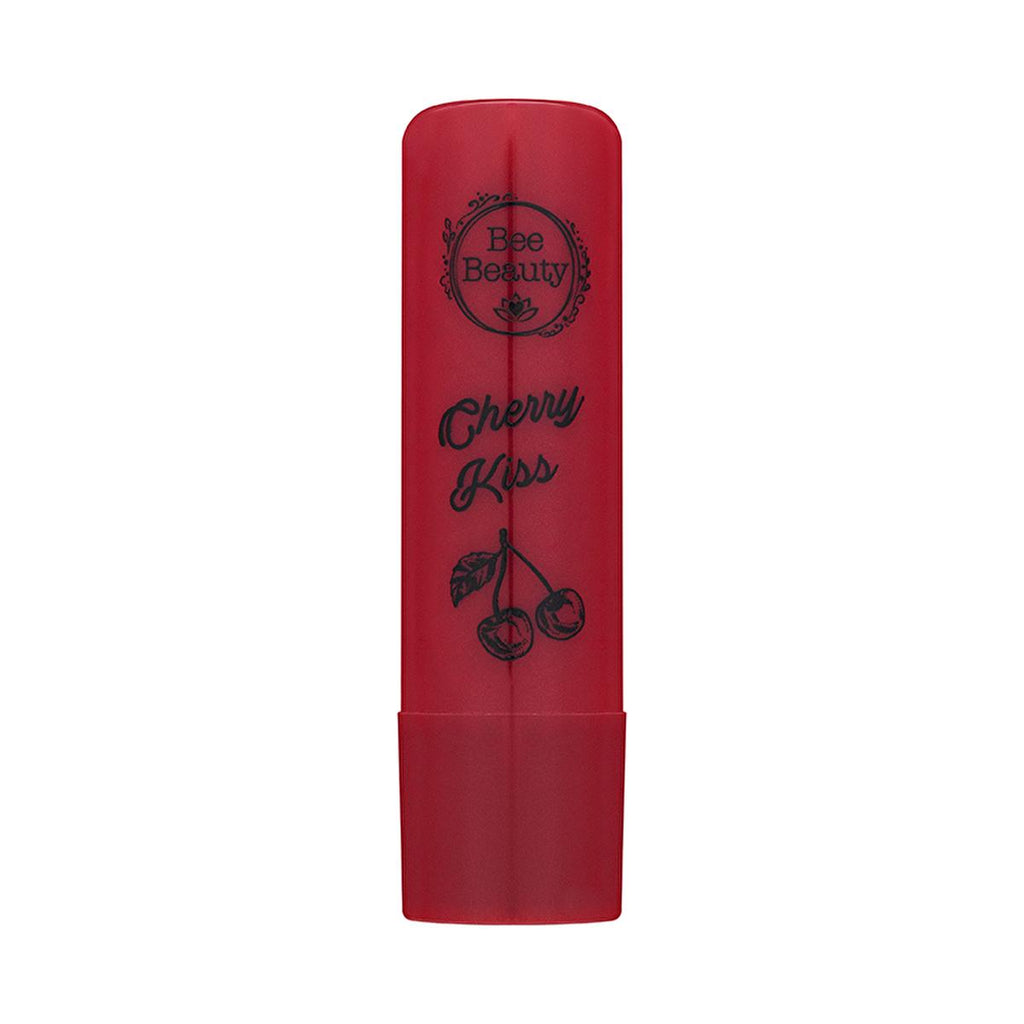 Bee Beauty Lip Balm Cherry Kiss - Moisturizing Tinted Lip Care with Shea Butter & Vitamin E