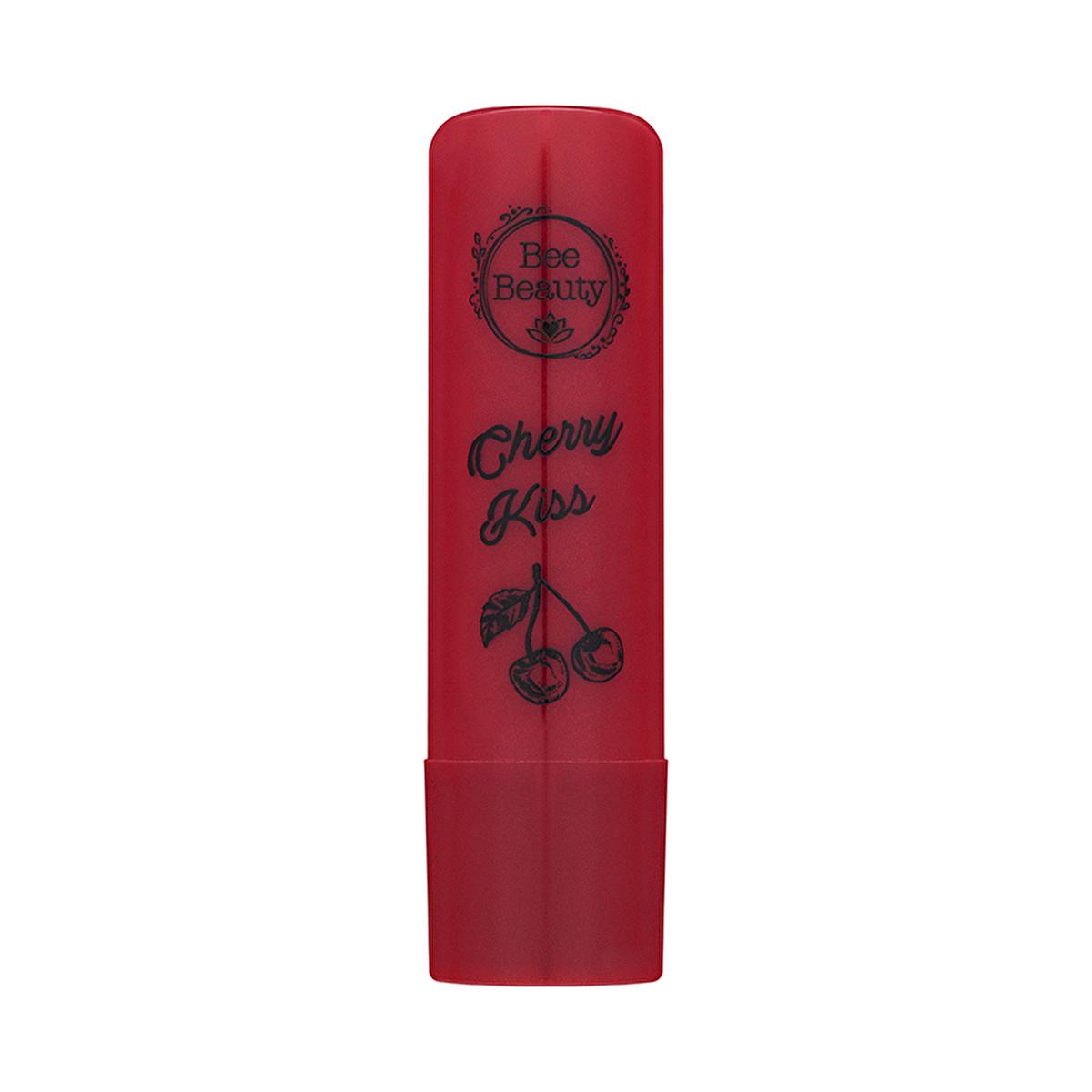 Bee Beauty Lip Balm Cherry Kiss - Moisturizing Tinted Lip Care with Shea Butter & Vitamin E