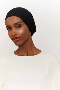 Ribbed Tie Back Undercap - Black Extra Small Accessories Veiled 