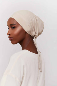 Ribbed Tie Back Undercap - Cement Extra Small Accessories Veiled 