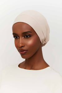 Ribbed Tie Back Undercap - Mushroom Extra Small Accessories Veiled 