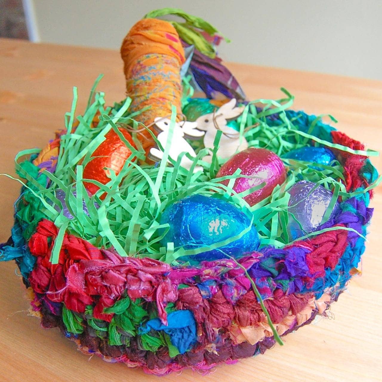 Darn Good Yarn Ribbon Nesting Baskets Kit — construction detail