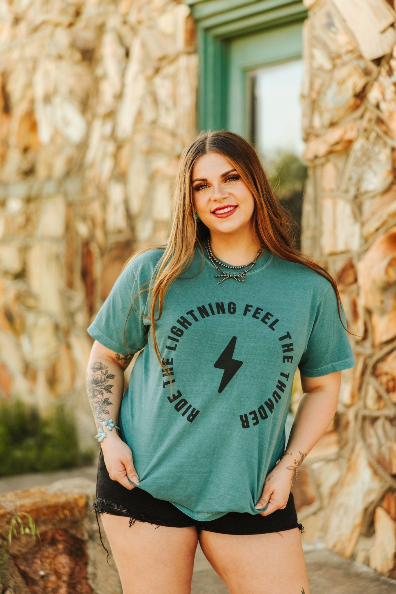 Wild Junkie Ride The Lightning Graphic Tee — graphic tees category context